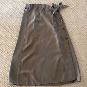 Cute olive midi skirt